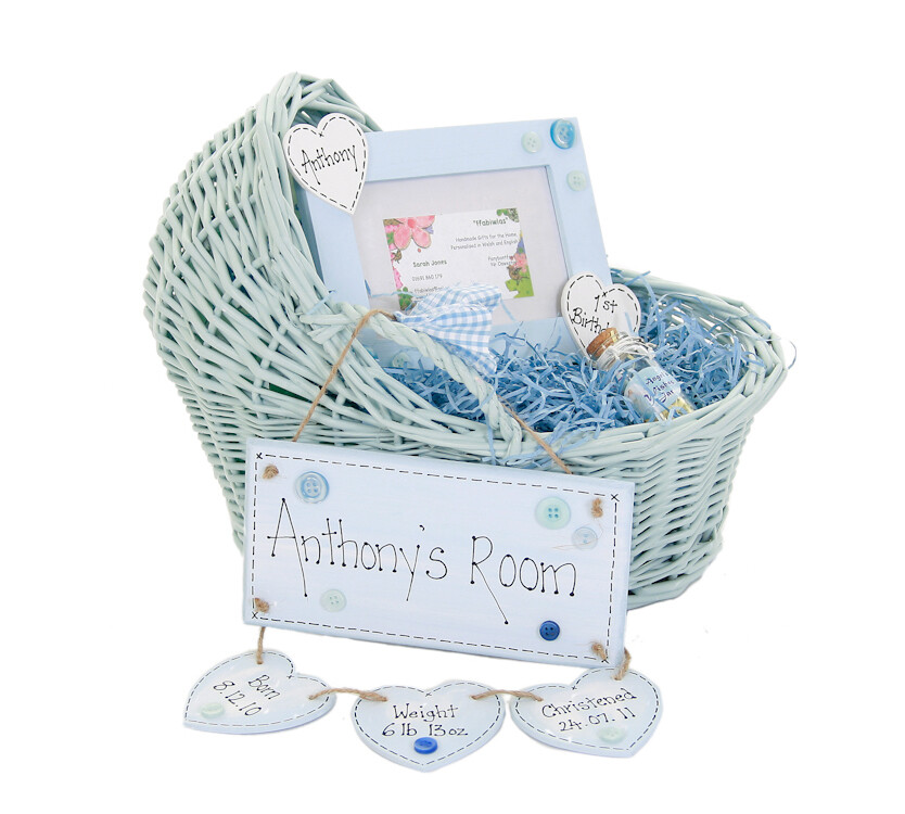 personalised baby basket