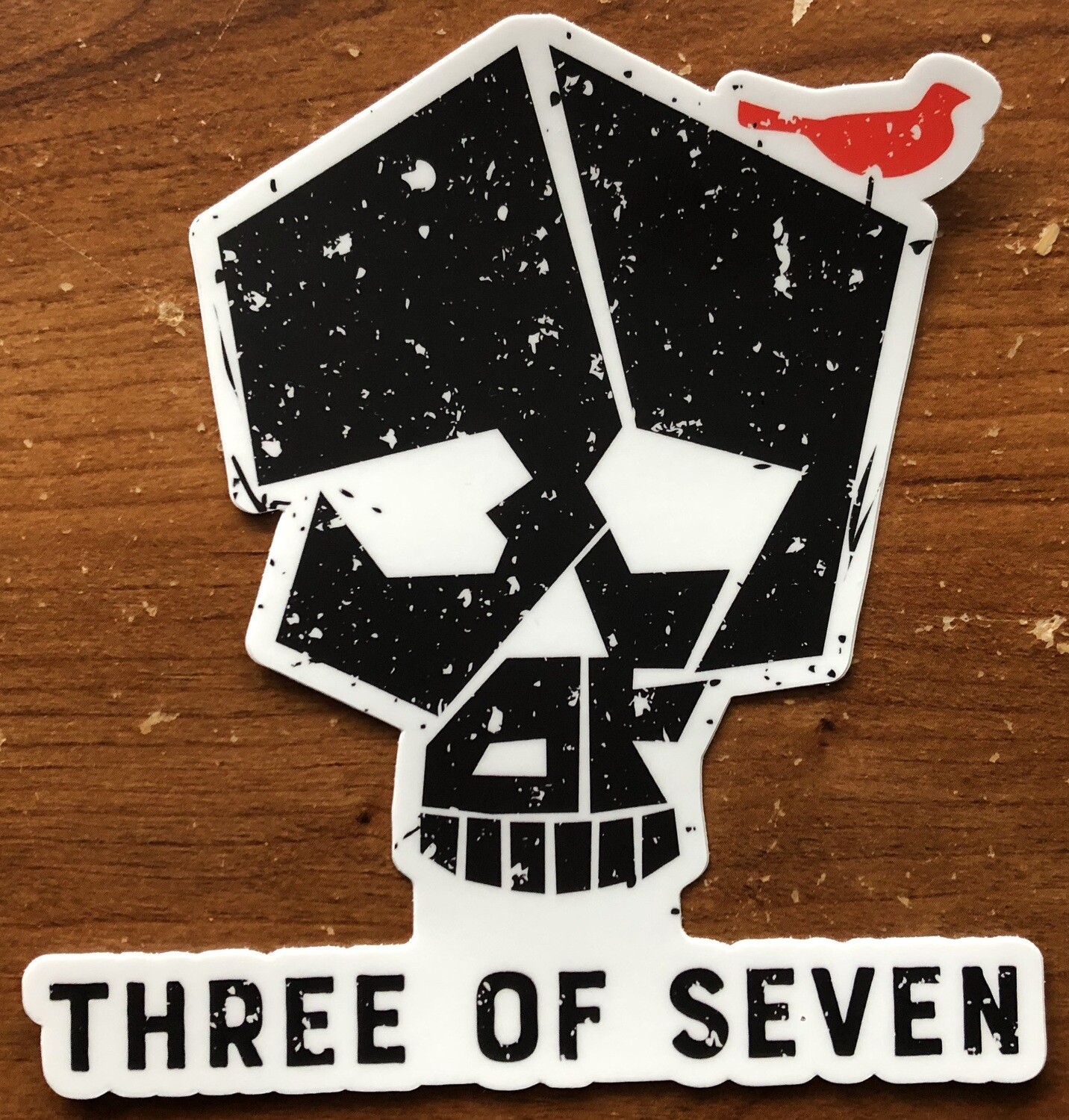 3 of 7 Die-Cut Sticker
