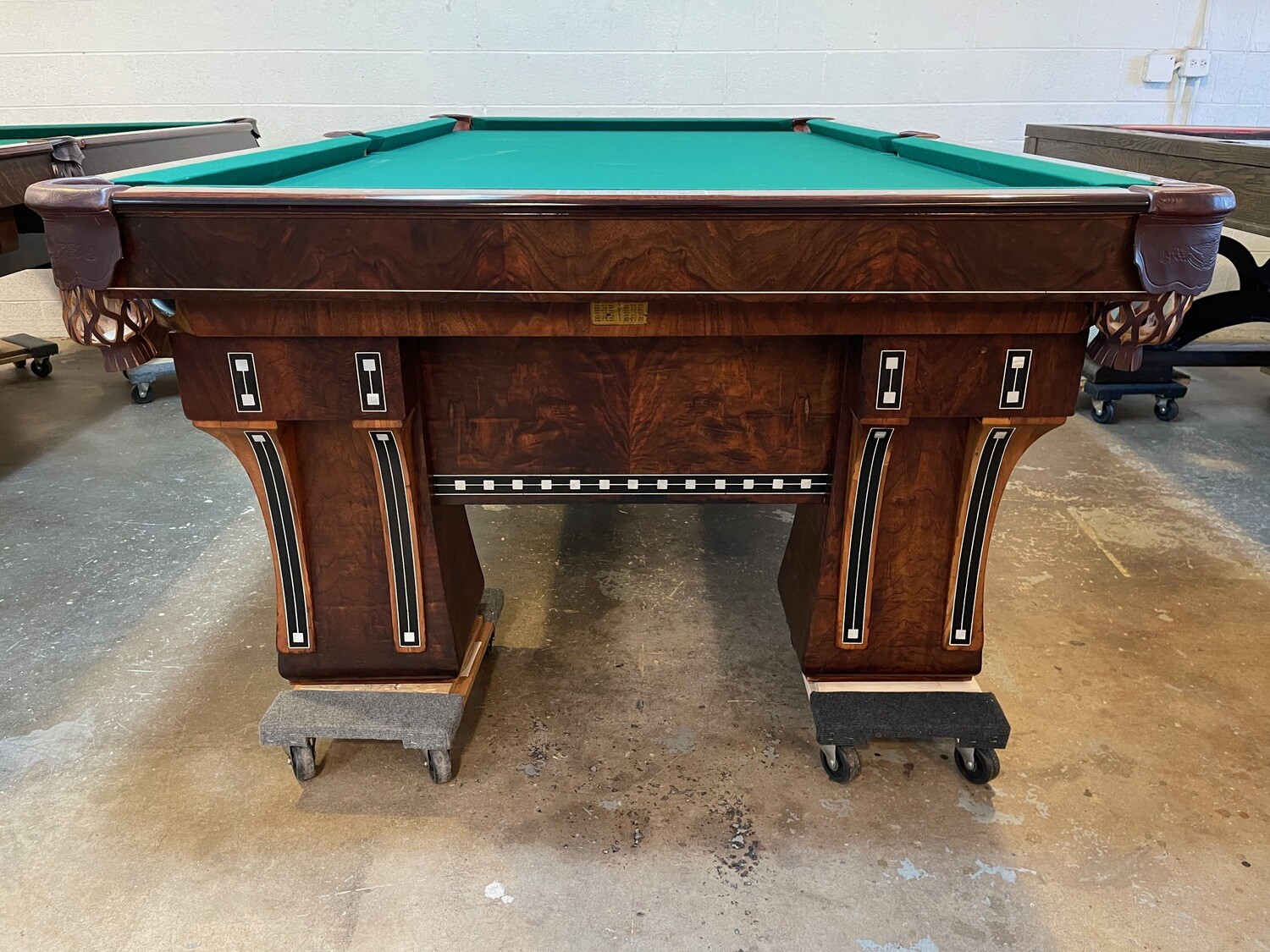 9' Brunswick Hudson Pool Table - Circa 1900