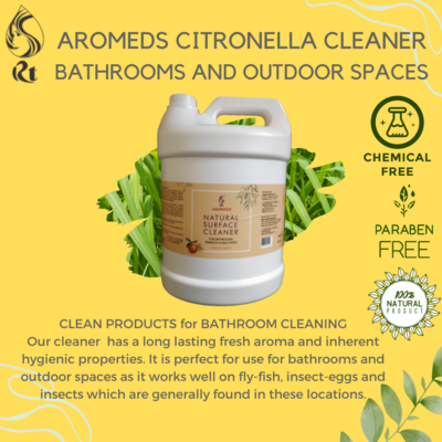 Natural Citronella Cleaner -For Bathrooms & Outdoor Spaces- 5L Can