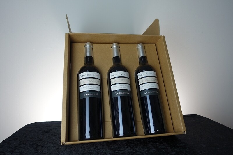 Coffret cadeau 3 x Le temps volé 75cl