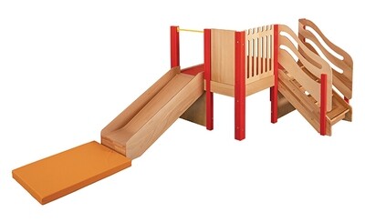 Spielburg Modell Midi wandmontiert mit Rutsche (Höhe 70cm) Spielburg Modell Midi wandmontiert mit Rutsche (Höhe 70cm)