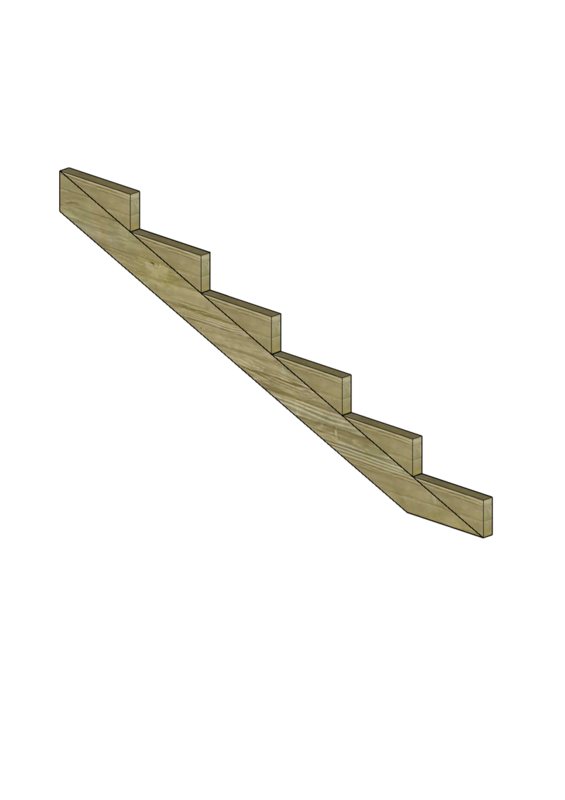 148mm x 6 askelmainen reisilankku LOIVA