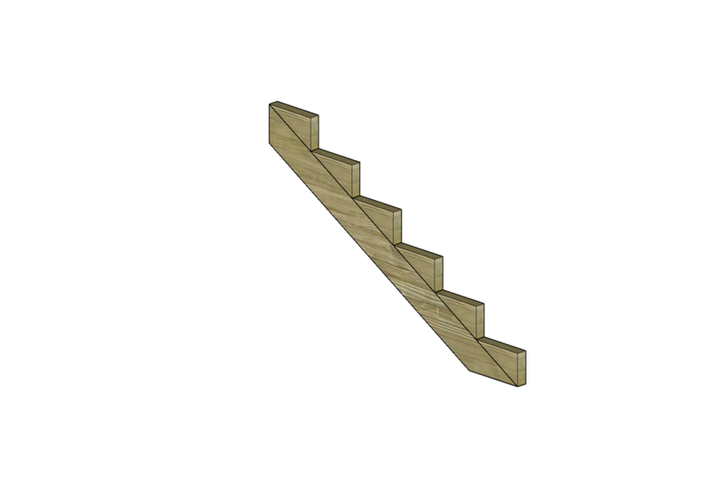 148mm x 6 askelmainen reisilankku JYRKKÄ