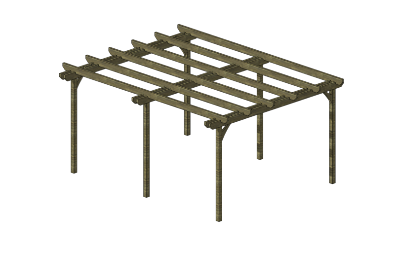 Pergola 3,5 x 4,45
