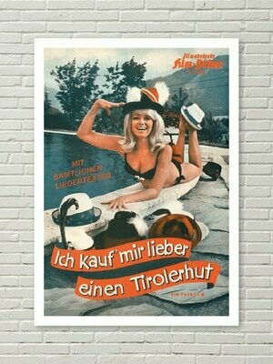 A3-Poster ICH KAUF MIR LIBER EINEN TIROLERHUT / Hannelore Auer