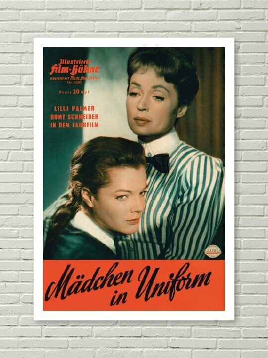 A3-Poster MÄDCHEN IN UNIFORM | Romy Schneider, Lilli Palmer