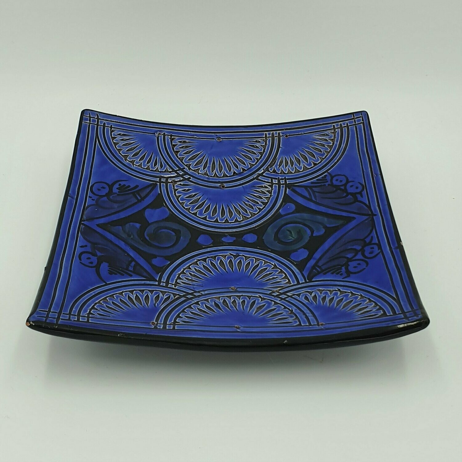 Plato Narjis Carré Bleu