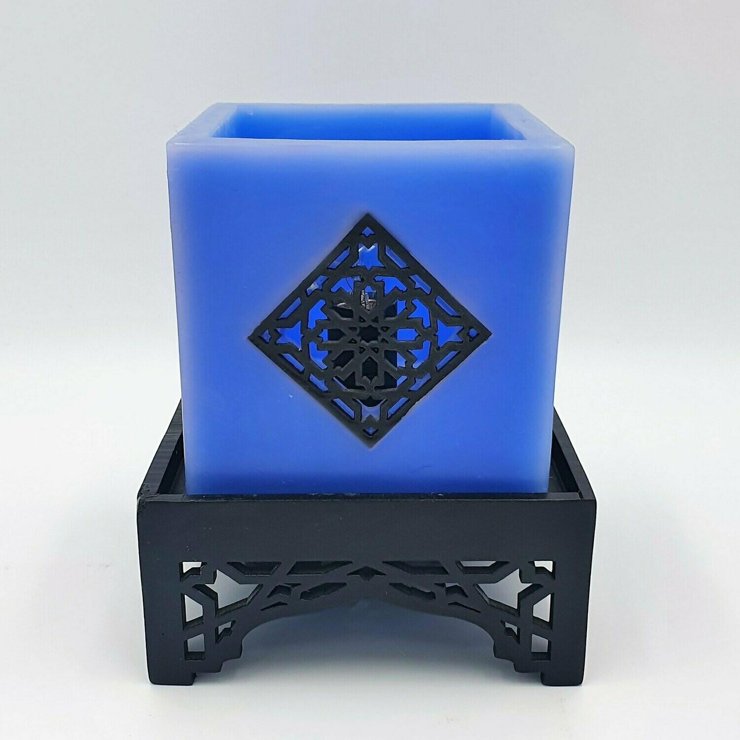 Lámpara de cera azul Medina