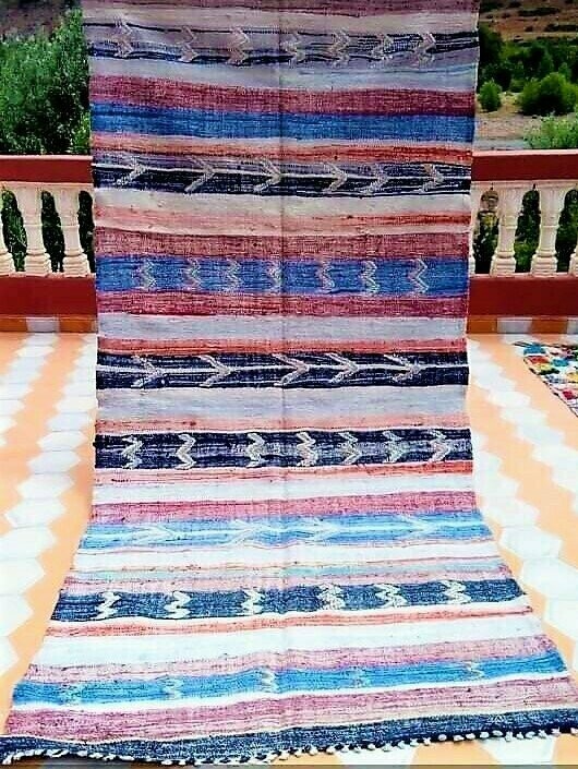 Alfombra Lana Kilim Asfar 310x140 cm