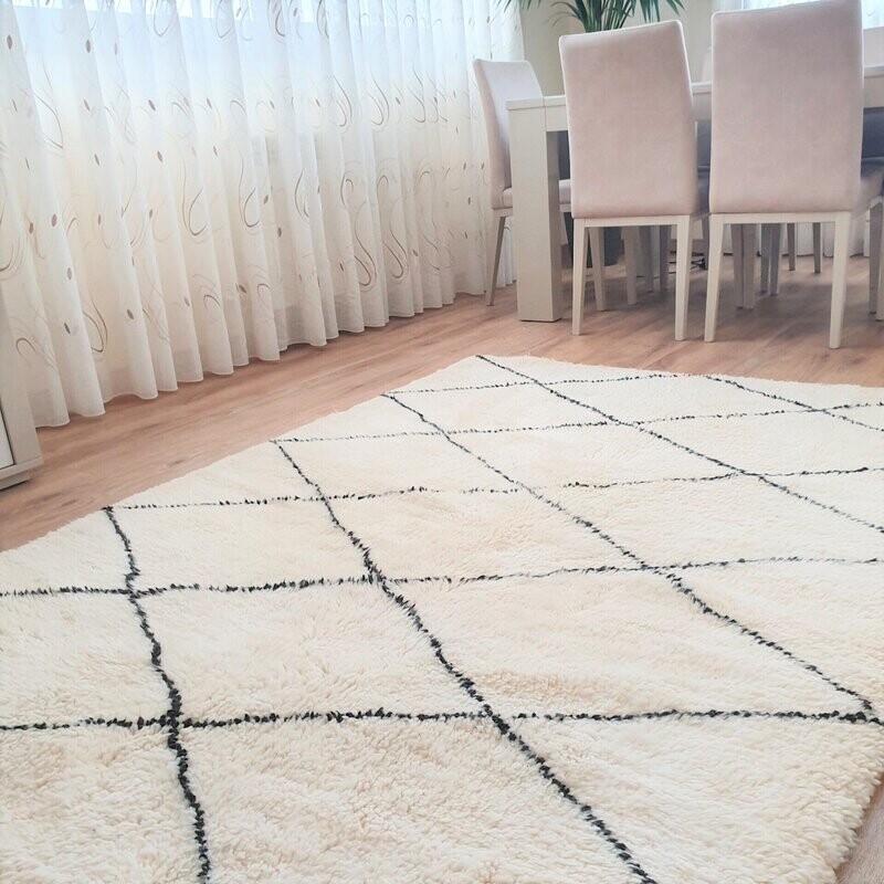 Alfombra Lana Beni Ouarain Nomade 205x145 cm