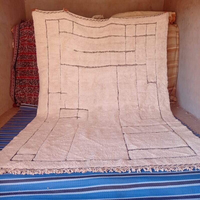 Alfombra Lana Beni Ouarain Mistara 250x350 cm