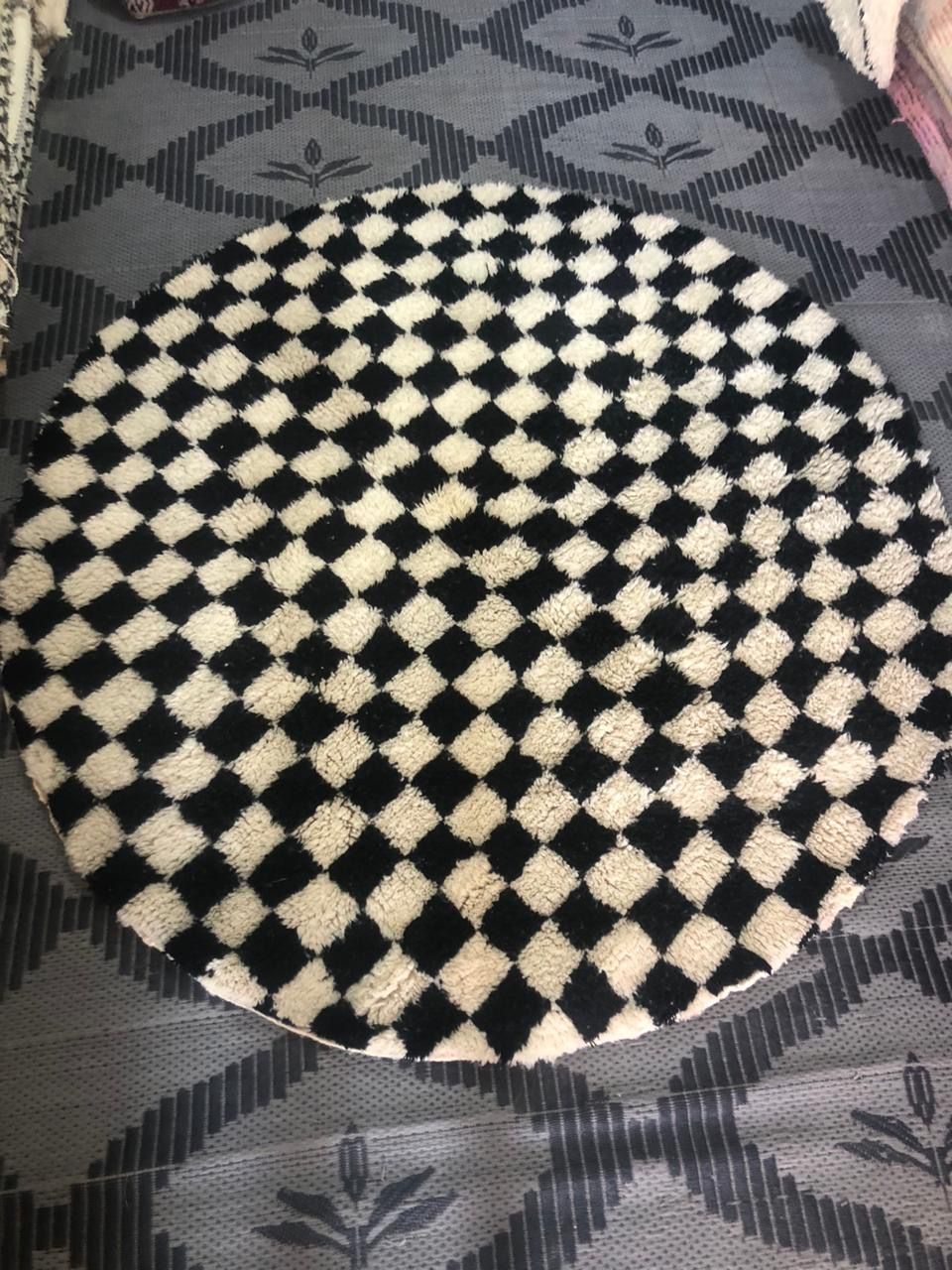 Alfombra Lana Beni Ouarain Amanar Circular 200x200 cm