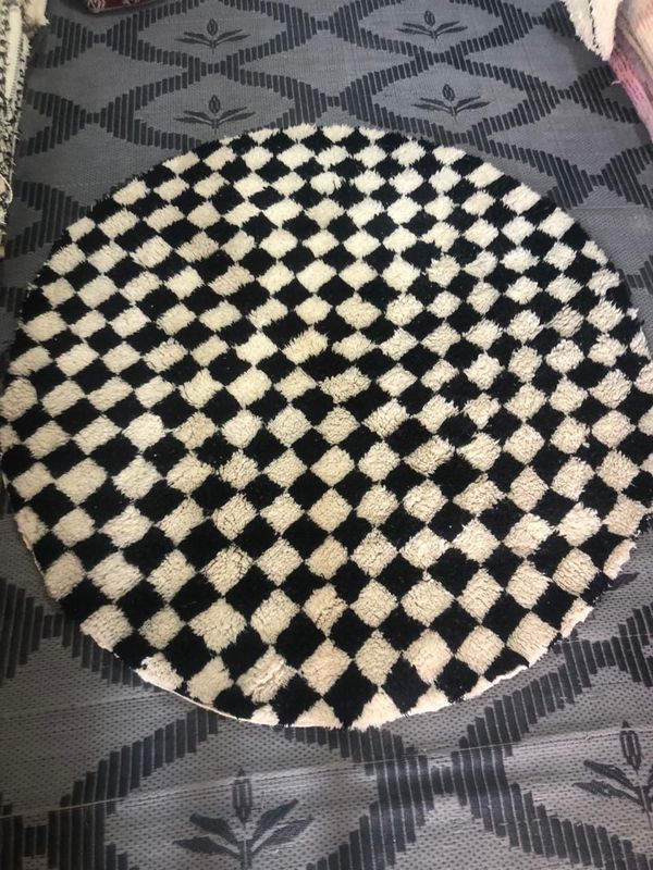 Alfombra Lana Beni Ouarain Amanar Circular 200x200 cm