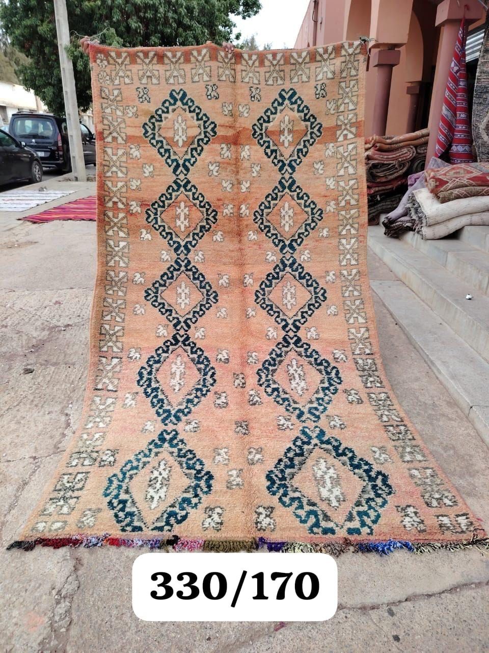 Alfombra vintage Meknes 330x170 cm