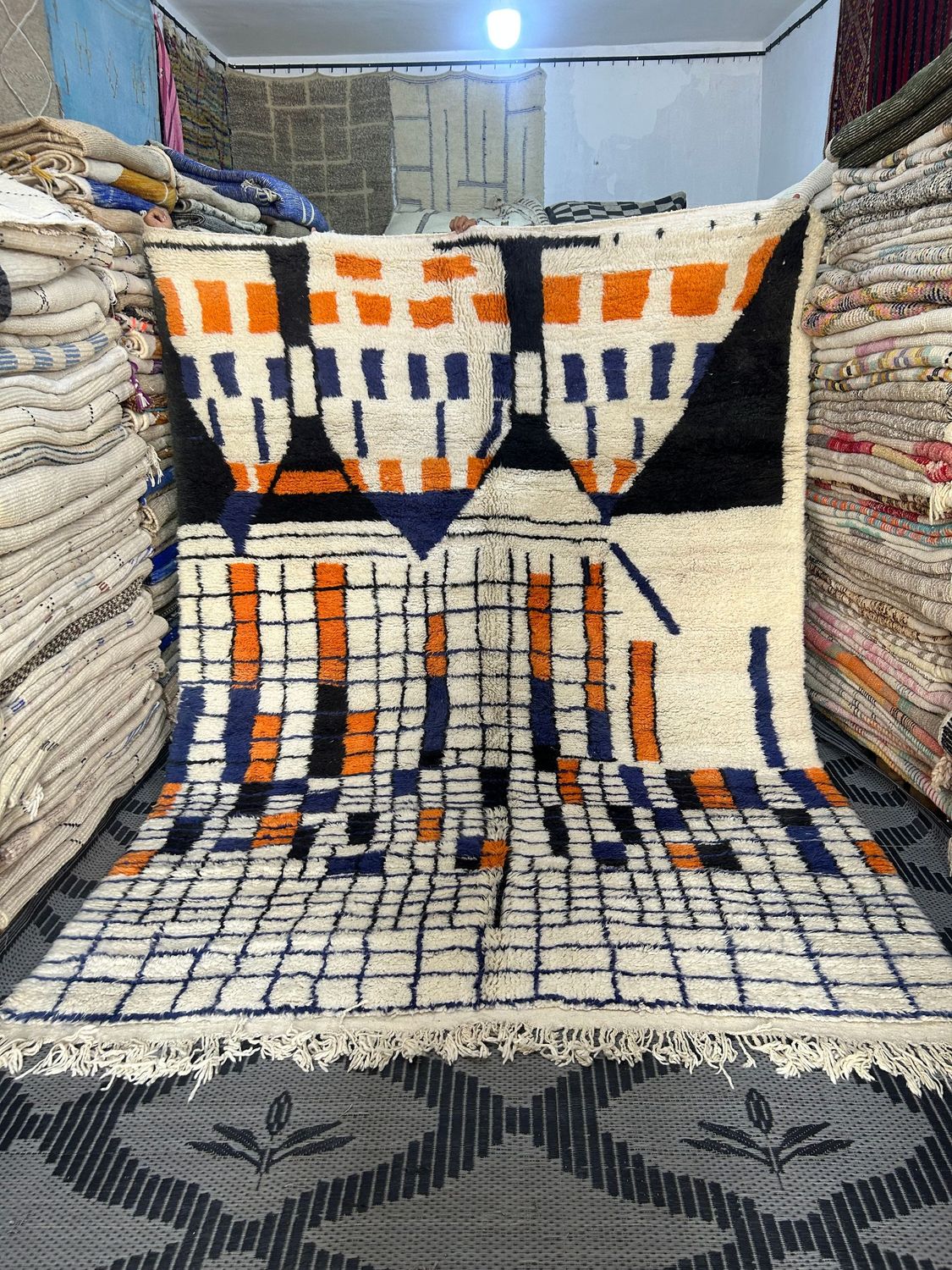 Alfombra Bereber Lana Beni Ouarain Hania 292x210 cm