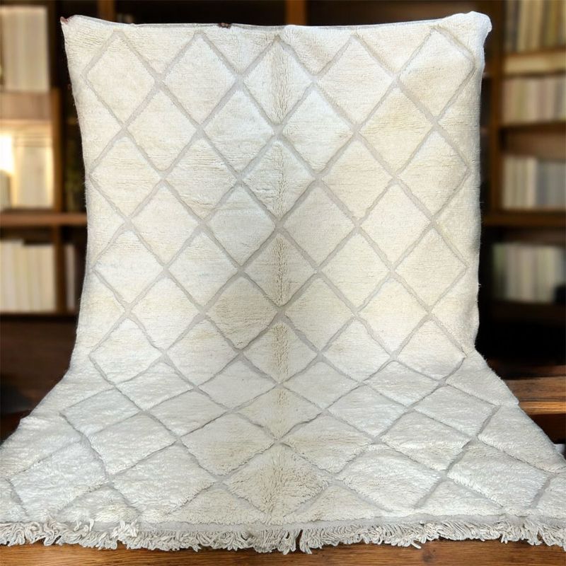 Alfombra Beni Ouarain White 292x220 cm