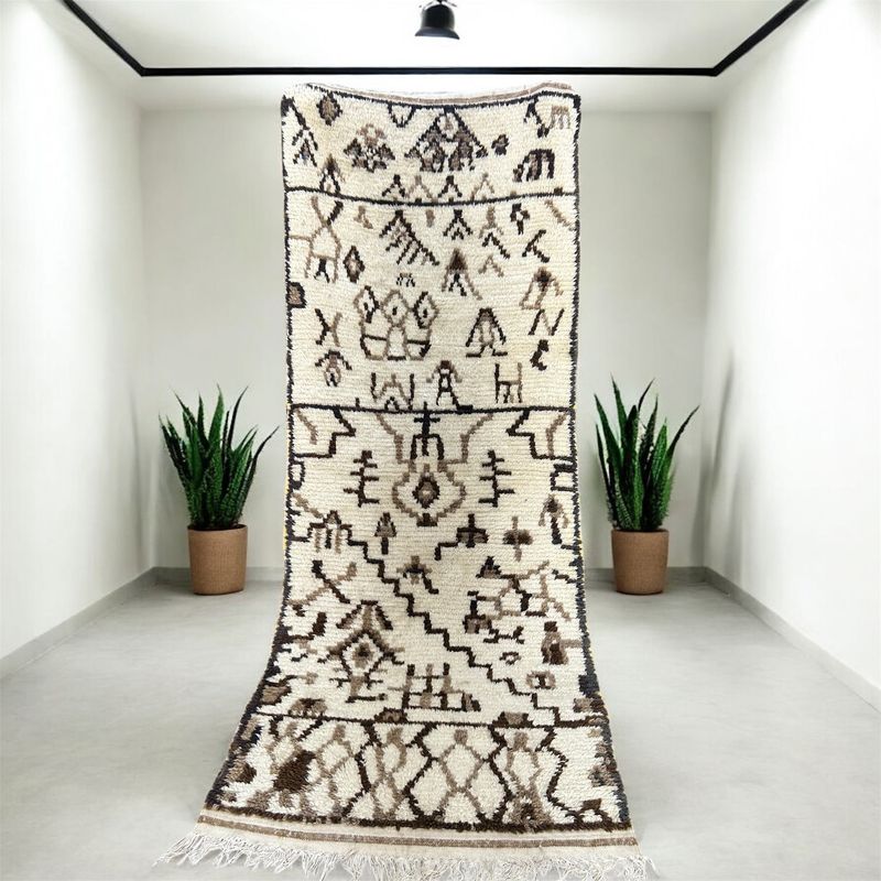 Alfombra Vintage Azilal  Khmisset  250 x 98 cm