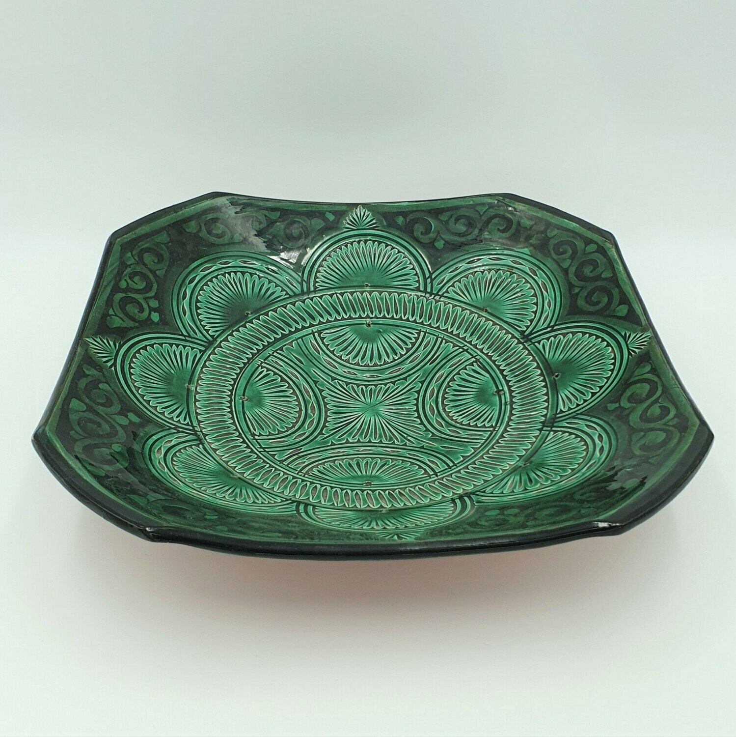 Plato cuadrada Narjis Vert