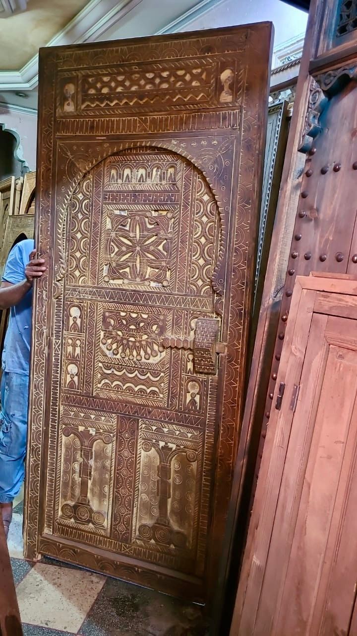 Puerta madera Taroudant 100 x 225 cm