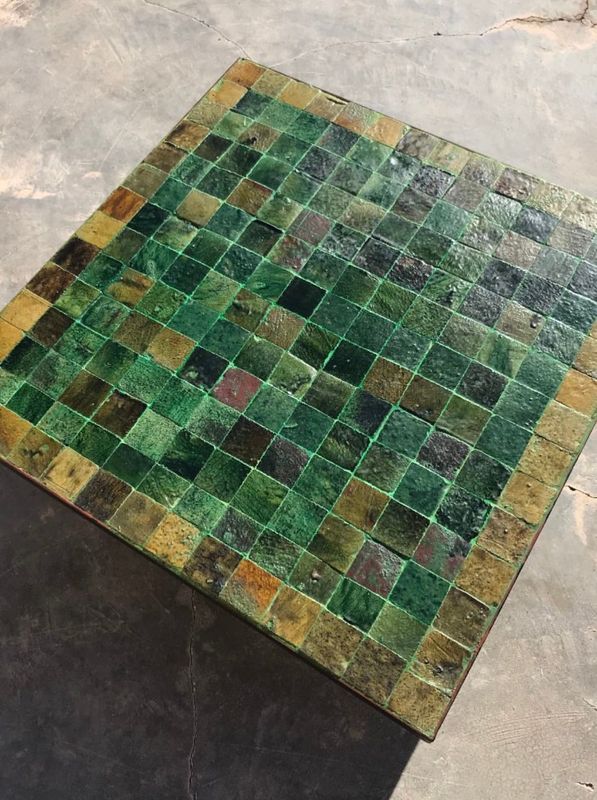 Mesa Zellige Tamegroute desde