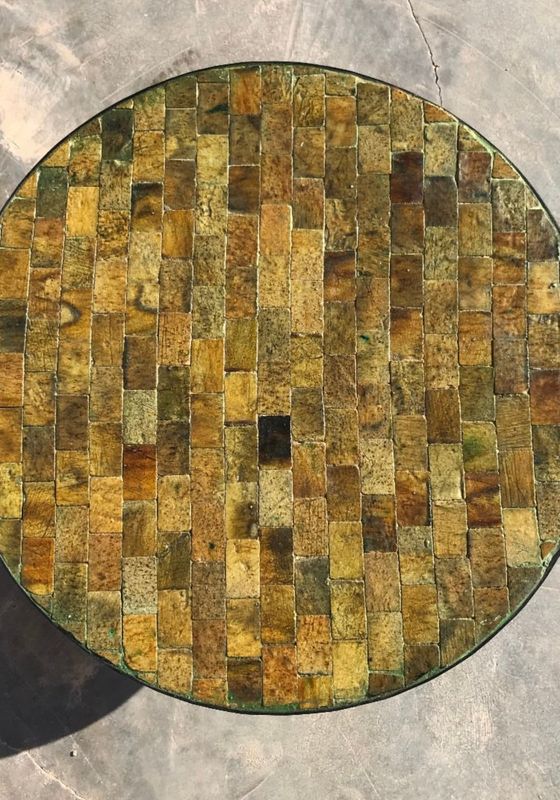 Mesa Zellige Tamegroute desde