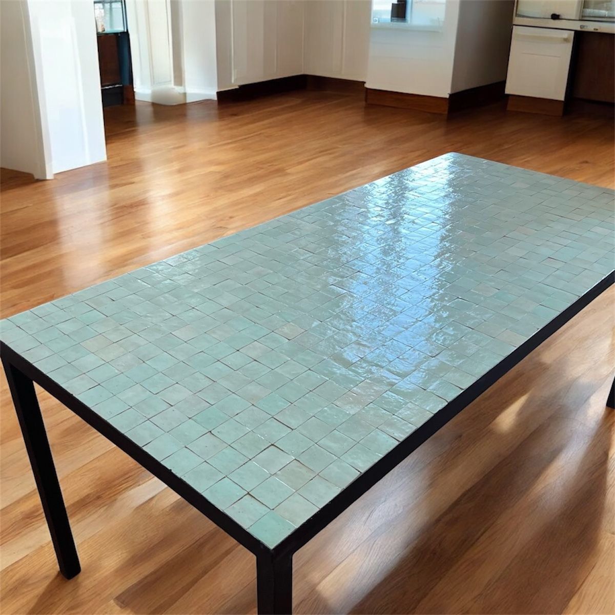 Mesa  Zellige blanco desde