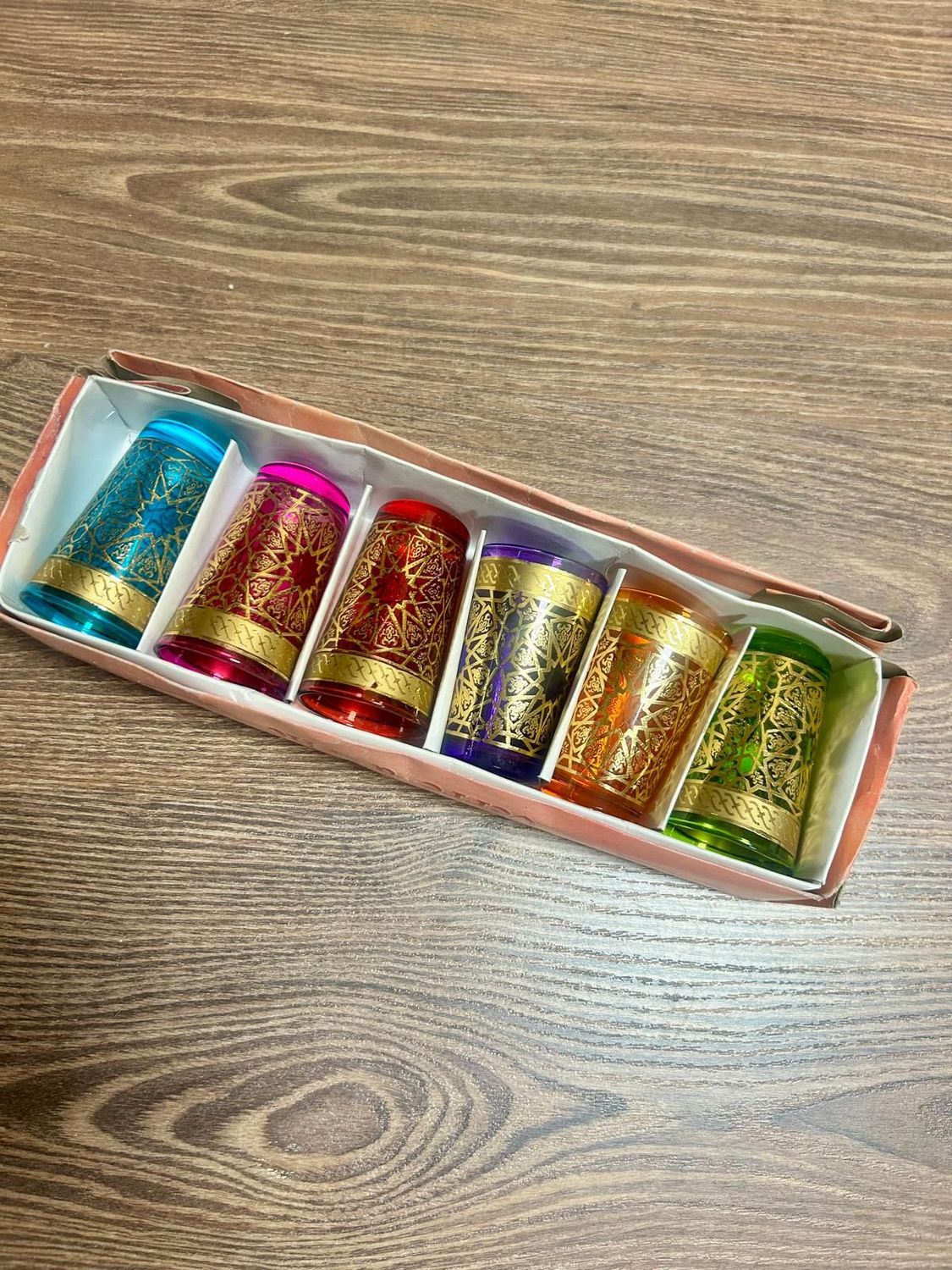 Vasos de té marroquí pack 6 unidades