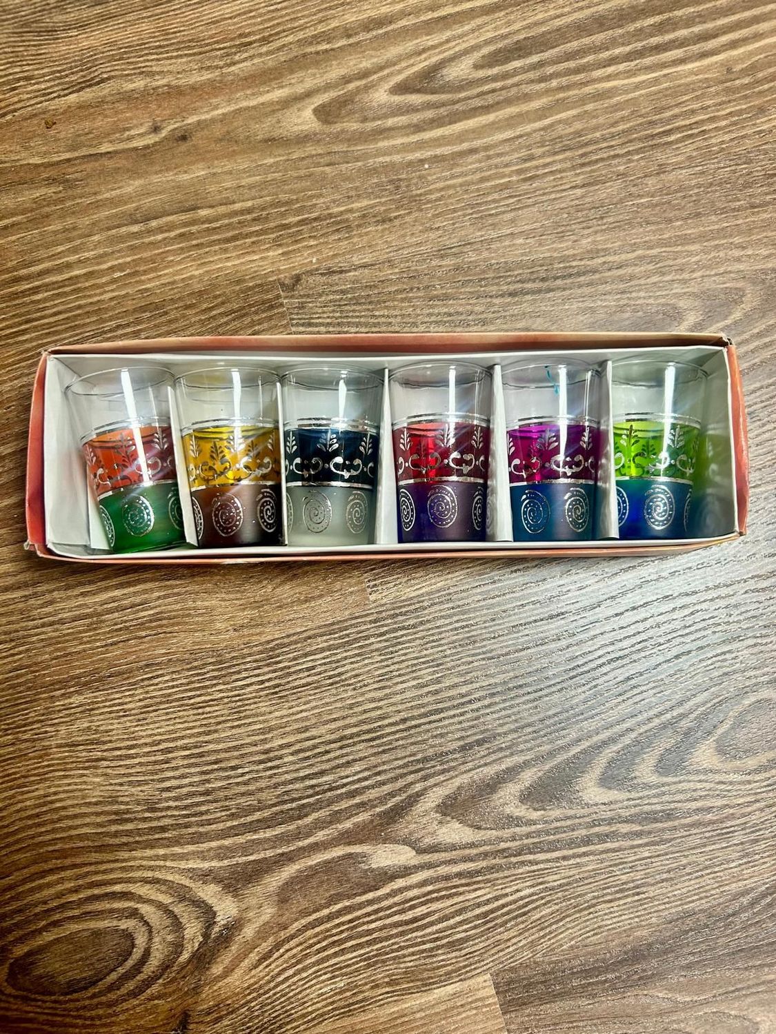 Vasos de té marroquí pack 6 unidades