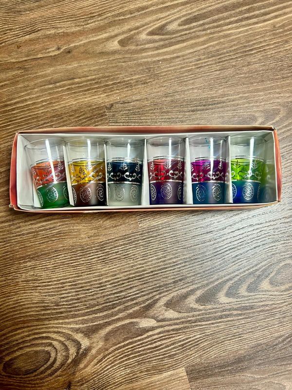 Vasos de té marroquí pack 6 unidades