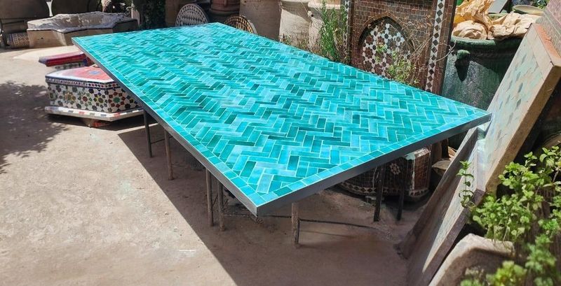 Mesa  Zellige Turquesal desde