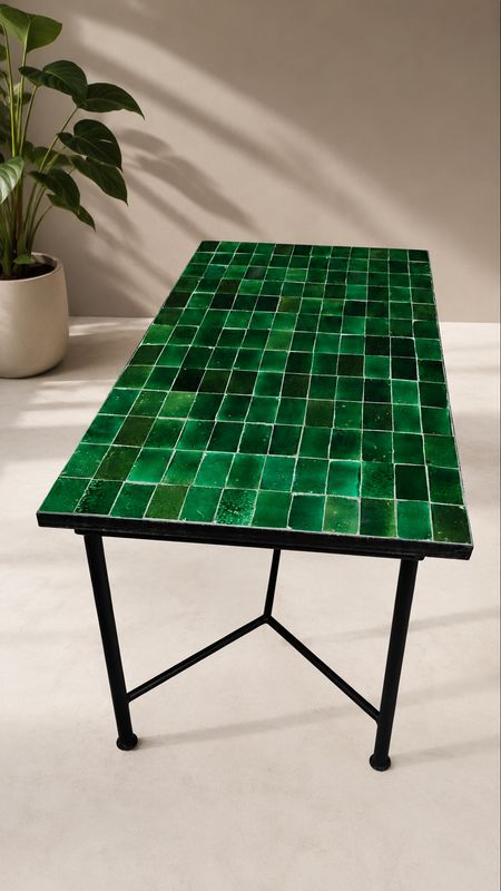 Mesa Zellige verde Tamegroute desde Mesa Zellige verde Tamegroute desde