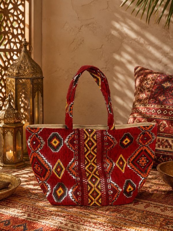 Bolso tote XXL Etnico Rojo Bolso tote XXL Etnico Rojo