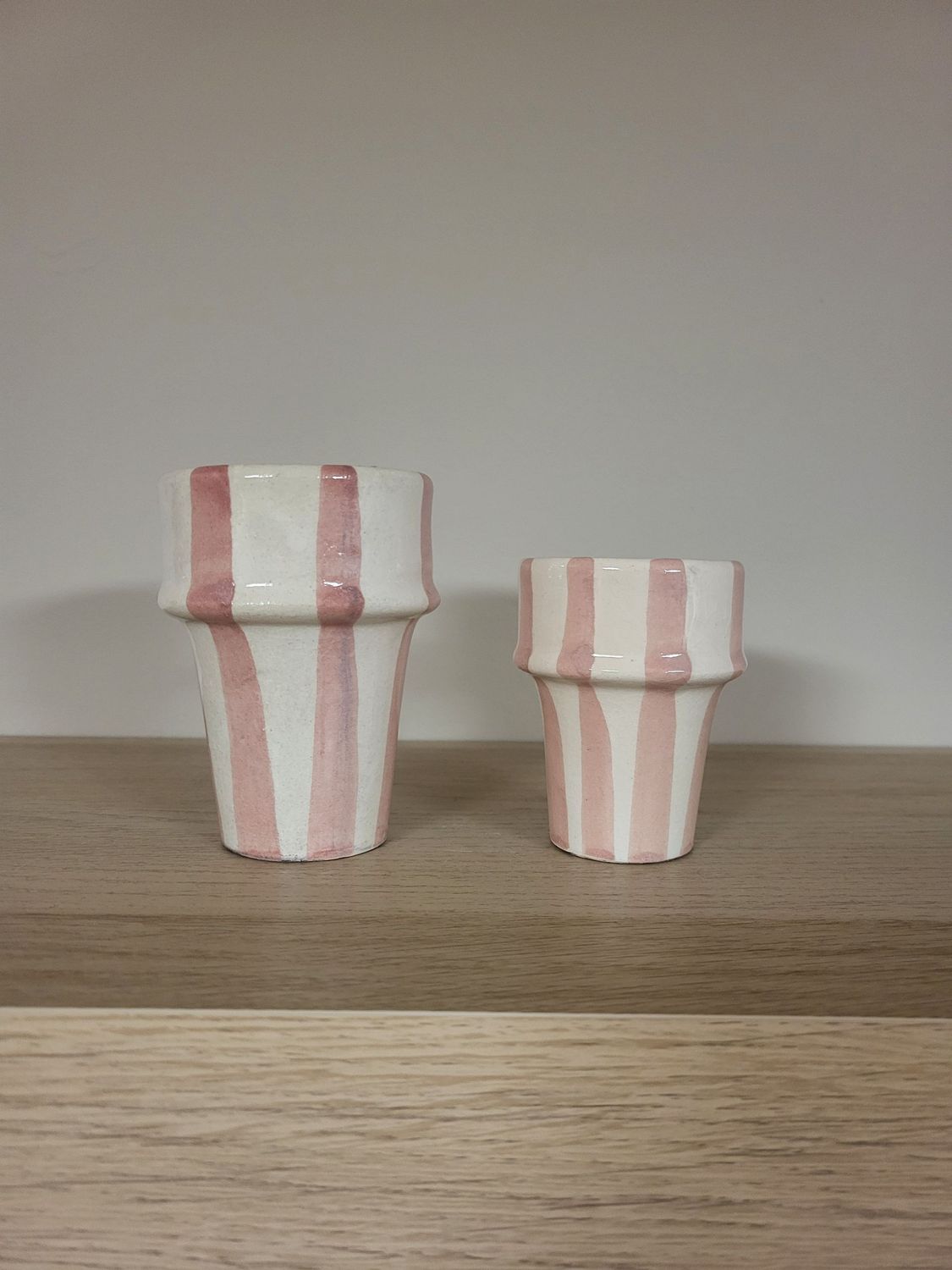 Vasos de cerámica marroquí pintados a mano Vasos de cerámica marroquí pintados a mano