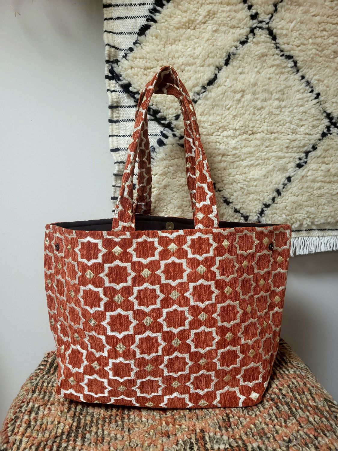 Bolso tote M Zellige Teja Bolso tote M Zellige Teja
