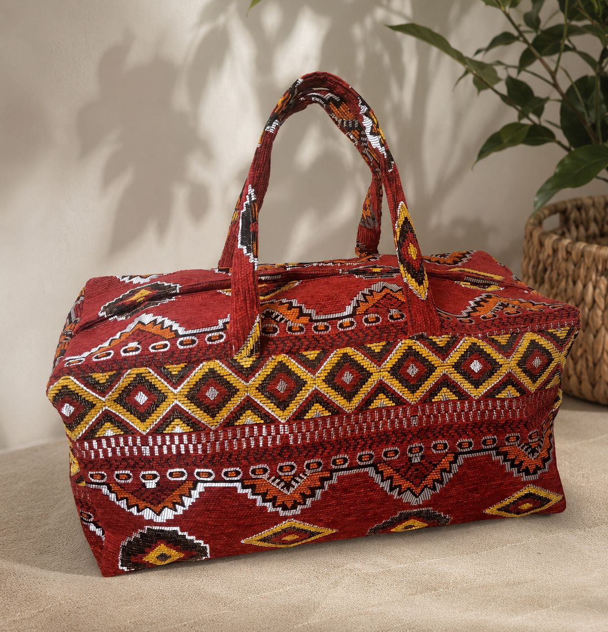 Bolso de viaje Etnico Rojo Bolso de viaje Etnico Rojo