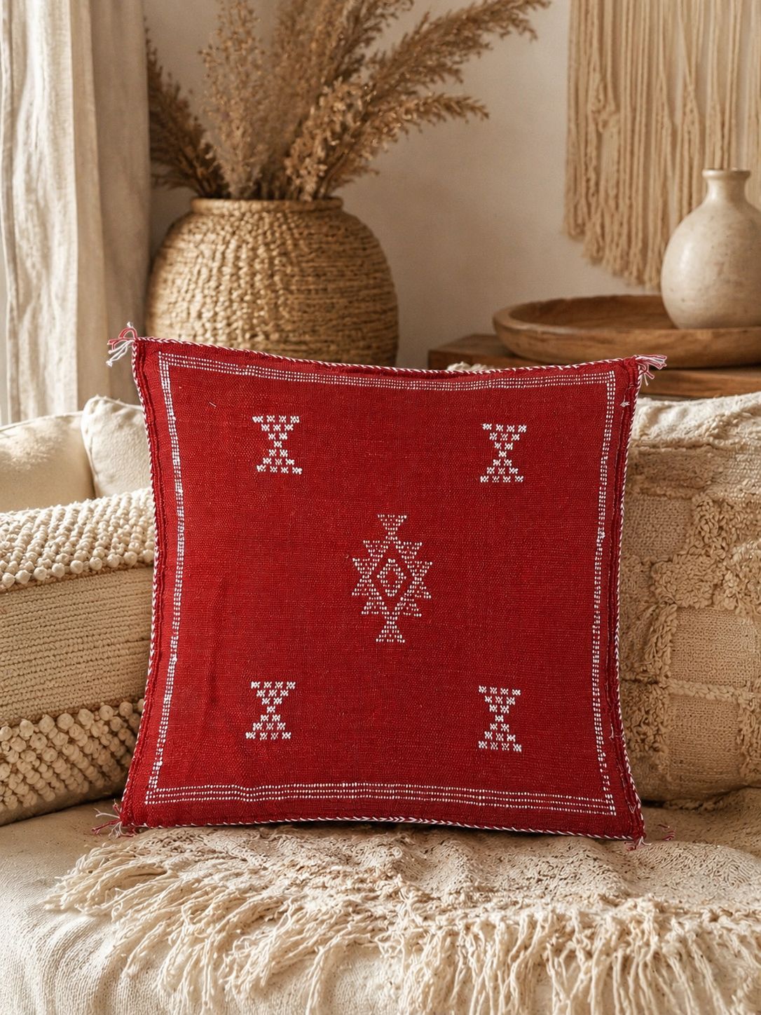 Cojín Sabra Charkia Rojo
