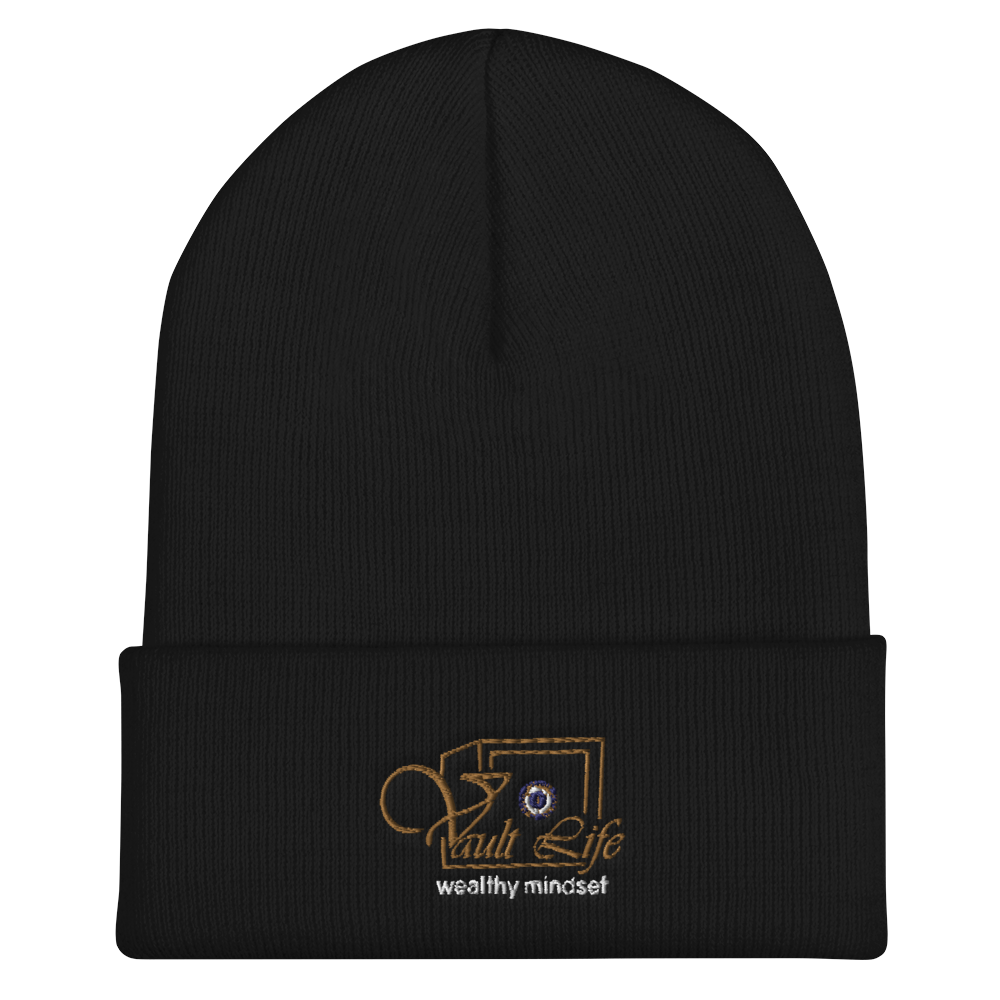 Black Vault Life Cuffed Beanie