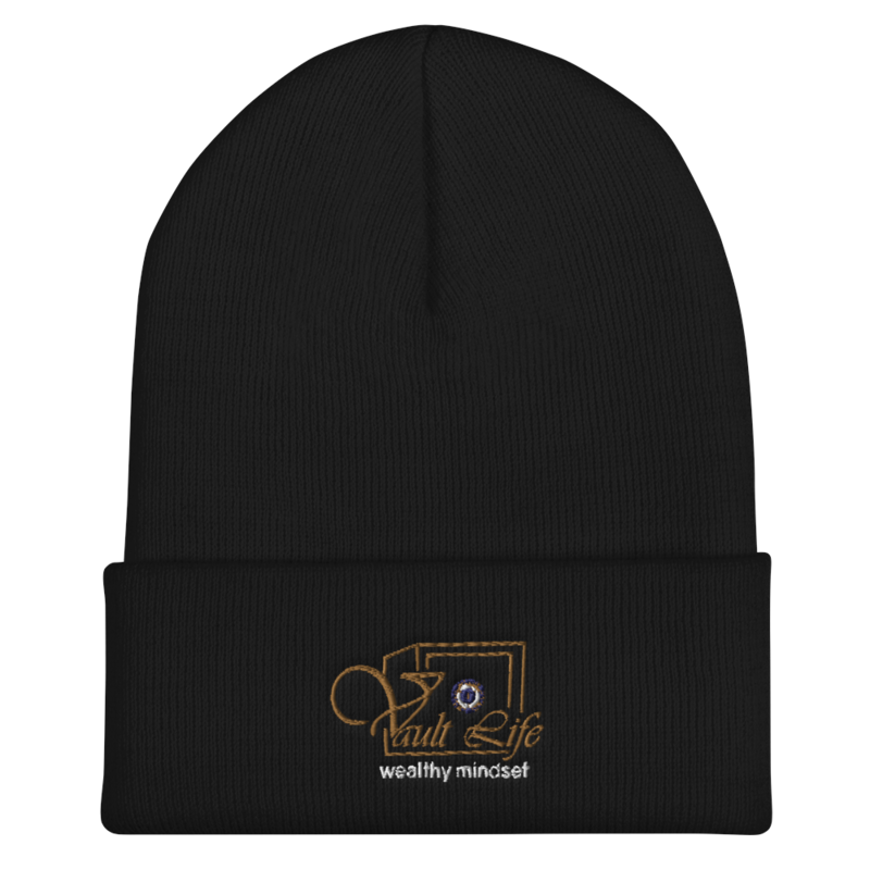 Black Vault Life Cuffed Beanie