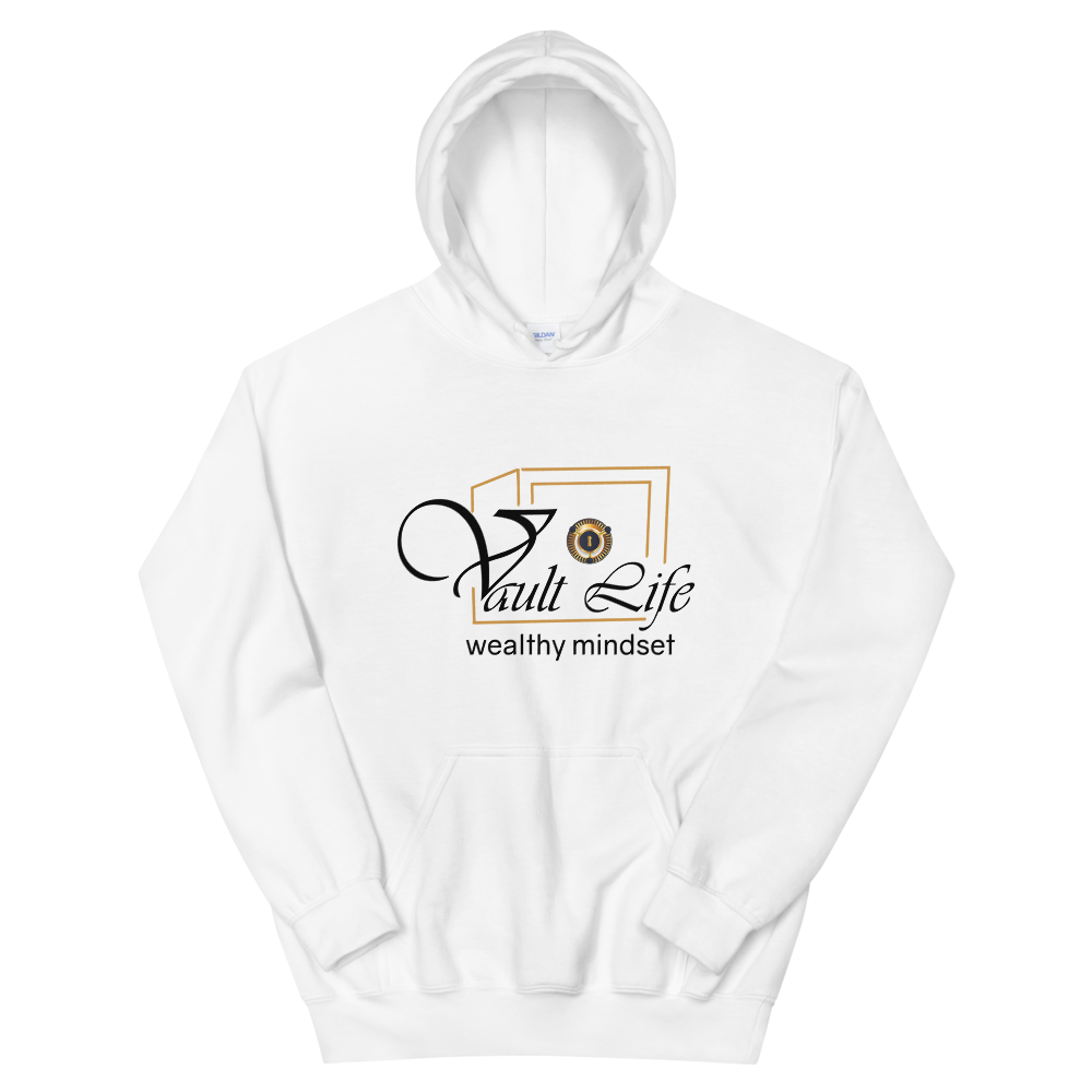 White Unisex Vault Life Hoodie