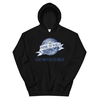 Black Unisex Inspire Thy World Hoodie