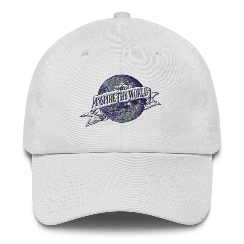White Inspire Thy World Baseball Hat