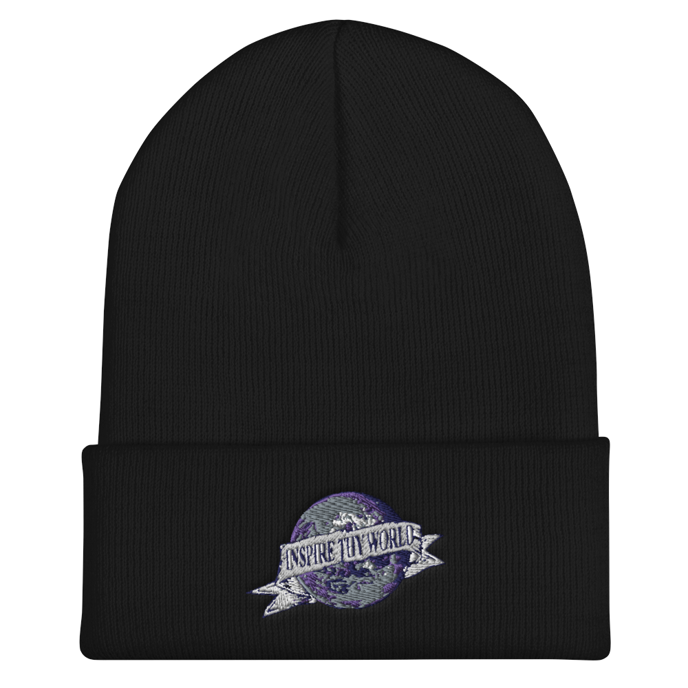 Black Inspire Thy World Cuffed Beanie