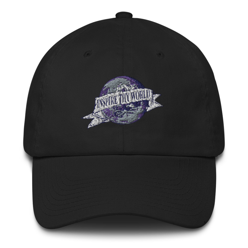 Black Inspire Thy World Baseball Hat