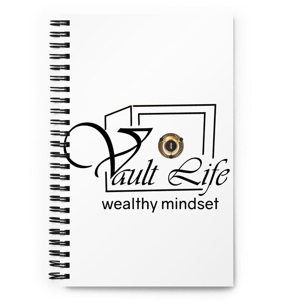 White Vault Life Spiral notebook