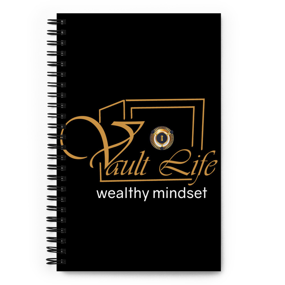 Black Vault Life Spiral notebook