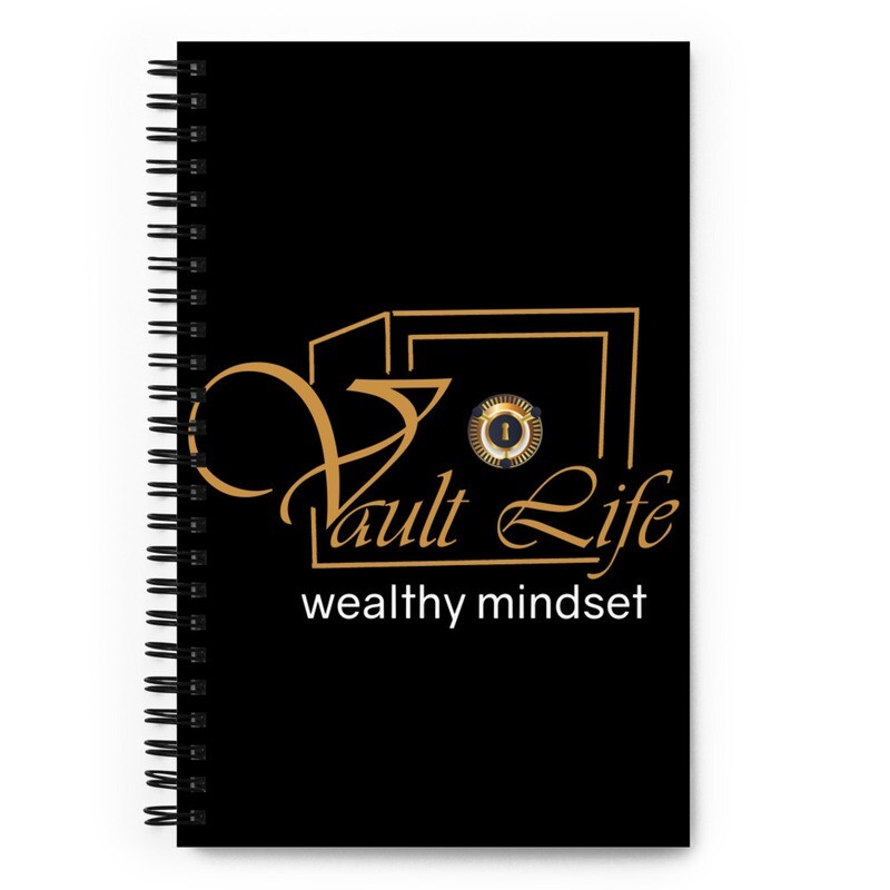 Black Vault Life Spiral notebook