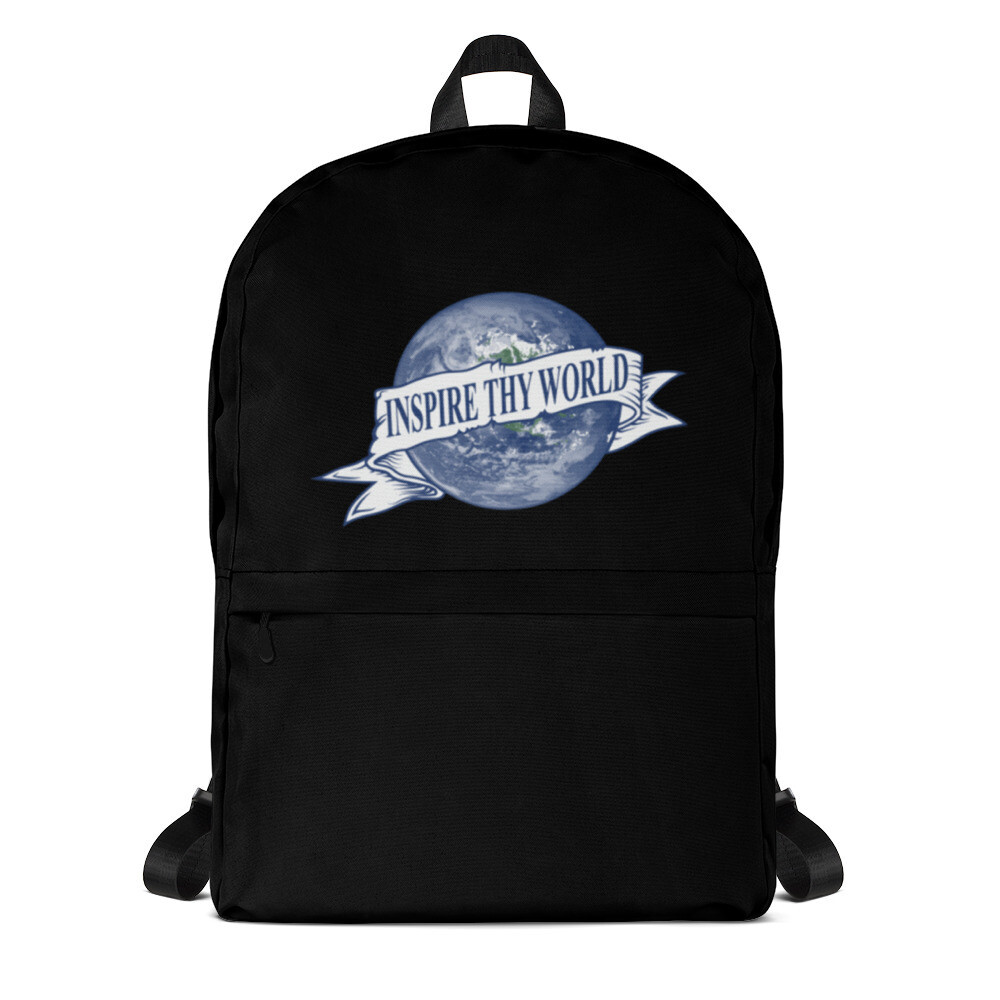Black Inspire Thy World Backpack