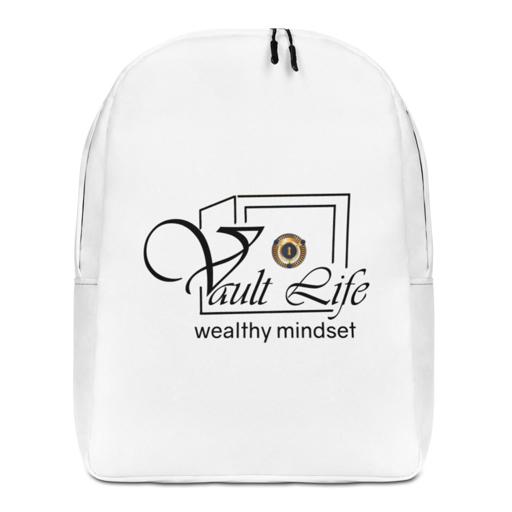 White Vault Life Minimalist Backpack