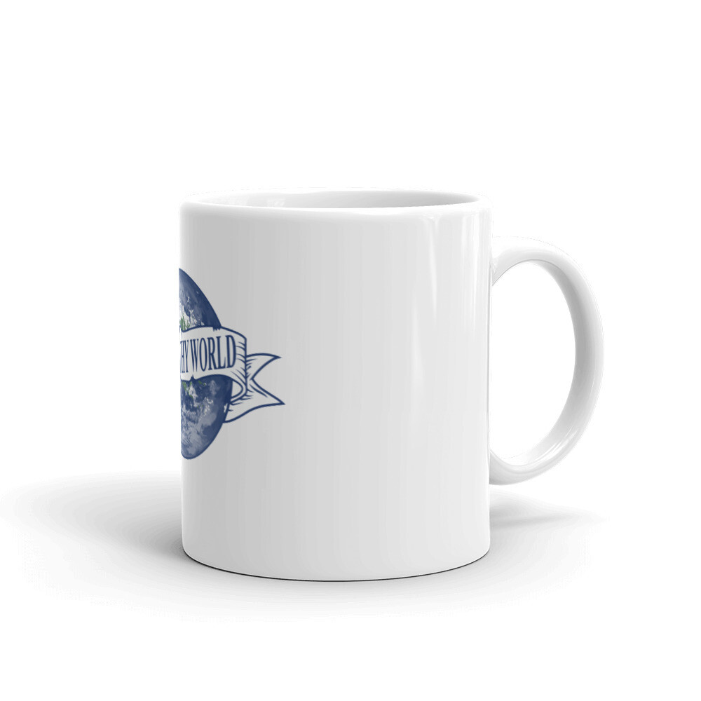 White Inspire Thy World Coffee Mug